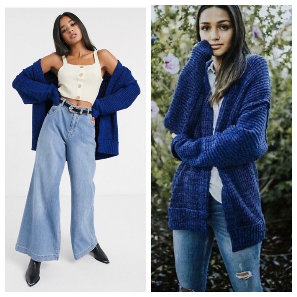 FREE PEOPLE CARDI SLOUCHY OVERSIZED CARDIGAN A3C - Picture 12 of 16